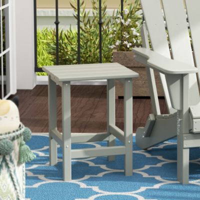 All-Weather Outdoor Patio Poly Adirondack Side Table