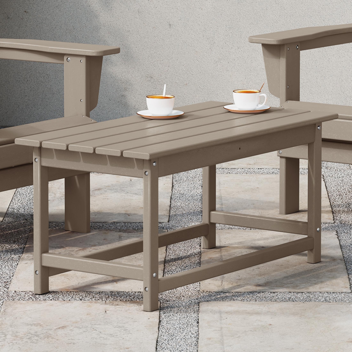 WestinTrends Outdoor Patio Classic Adirondack Coffee Table