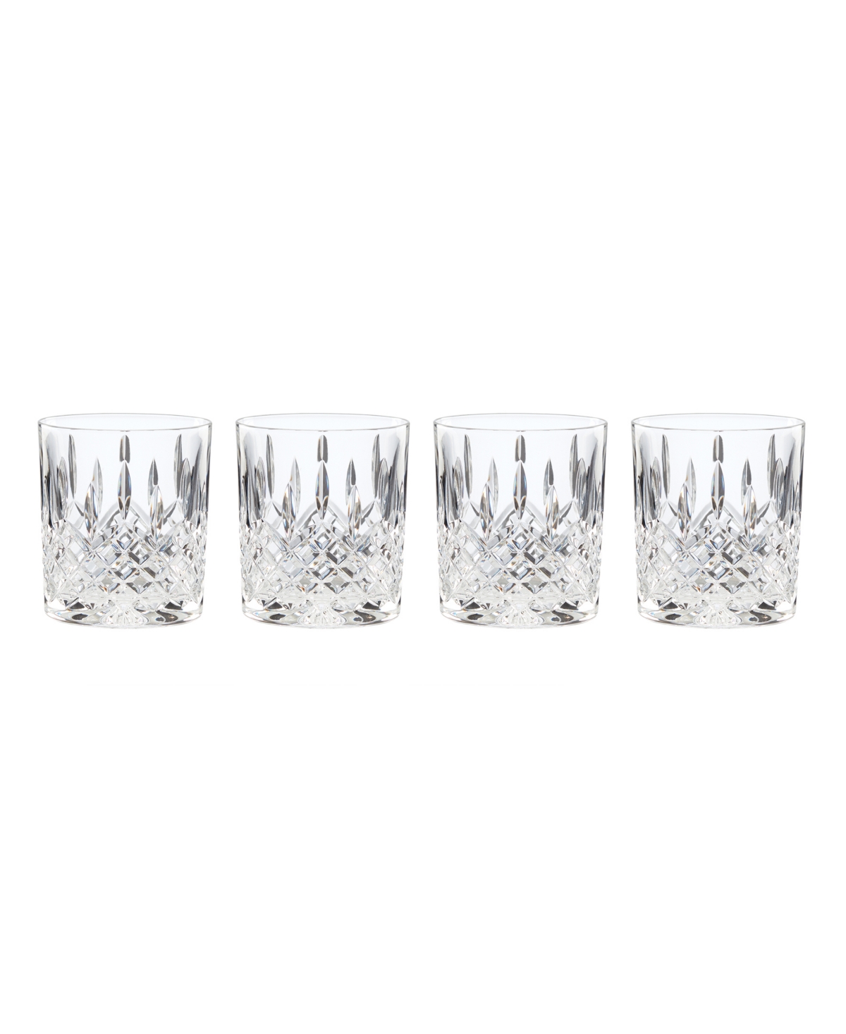 Shop Reed & Barton Hamilton Double Old Fashioned Glasses Set, 4 Pieces In Clear And No Color