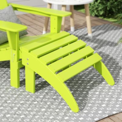 All-Weather Outdoor Patio Poly Adirondack Ottoman Footrest