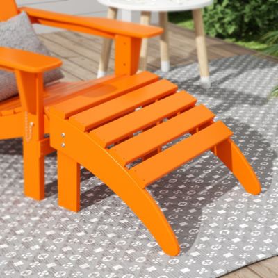 All-Weather Outdoor Patio Poly Adirondack Ottoman Footrest