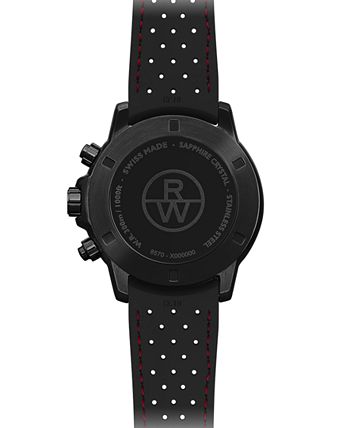 Raymond Weil - Men's Swiss Chronograph Tango Black Rubber Strap Watch 43mm