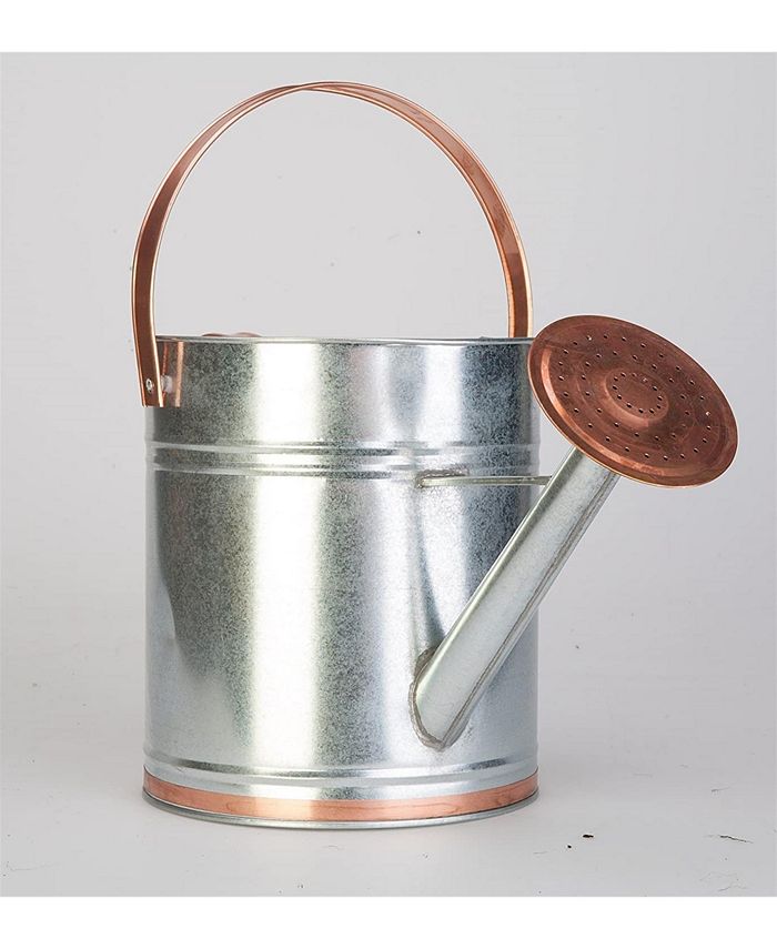 Panacea Metal Watering Can, Galvanized Silver/Copper Accents, 2 Gal Macy's