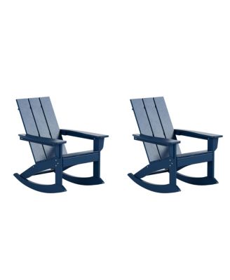 Modern Adirondack Outdoor Rocking Chair Set of 2