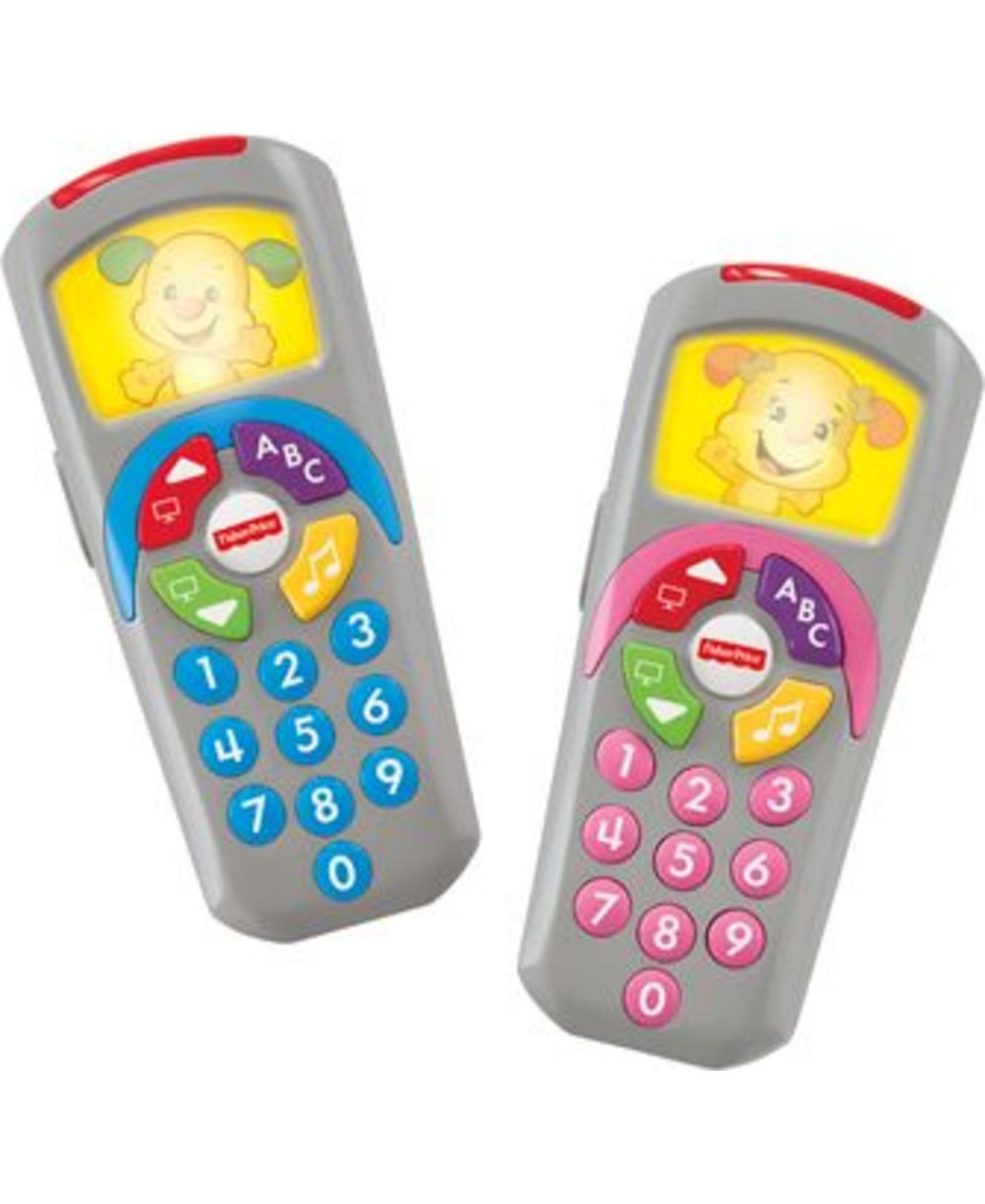 Fisher Price Kids' Laugh And Learn Puppy And Sis' Remote Toy In Multi