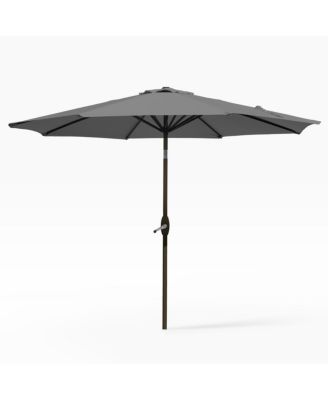 9 Ft Outdoor Patio Market Umbrella with Tilt and Crank