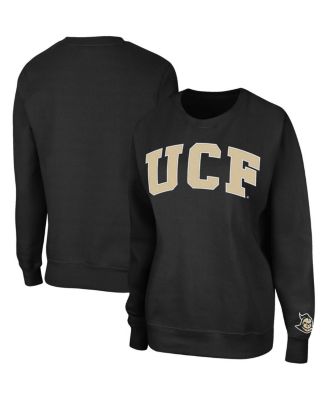 Women's Black UCF Knights Campanile Logo Pullover Sweatshirt