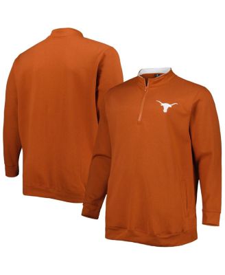 Men's Texas Orange Texas Longhorns Big and Tall Tortugas Logo Quarter-Zip Sweatshirt