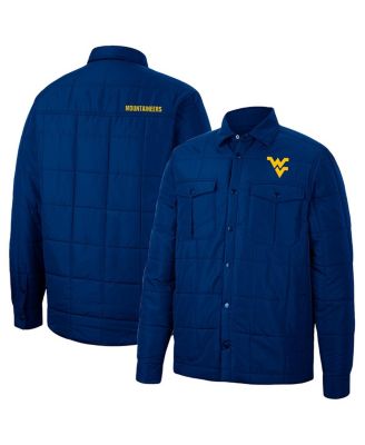Men's Colosseum Navy West Virginia Mountaineers Detonate Quilted Full ...