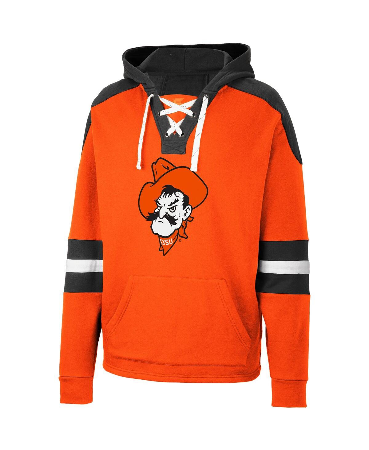 Shop Colosseum Men's  Orange Oklahoma State Cowboys Lace-up 4.0 Pullover Hoodie