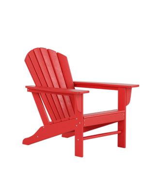 All-Weather Contoured Outdoor Poly Adirondack Chair (Set of 2)