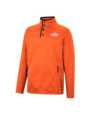 Men's Orange Oklahoma State Cowboys Rebound Quarter-Snap Jacket