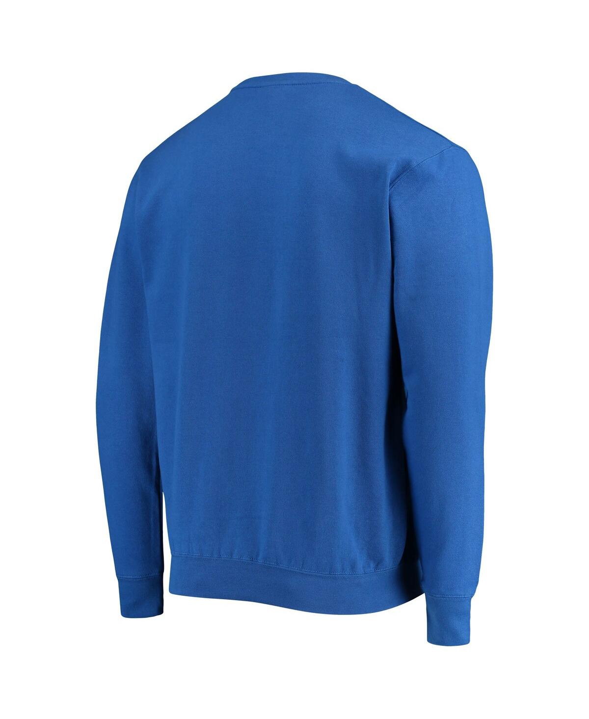 Colosseum Men's  Royal Byu Cougars Team Arch & Logo Tackle Twill Pullover Sweatshirt In Royal
