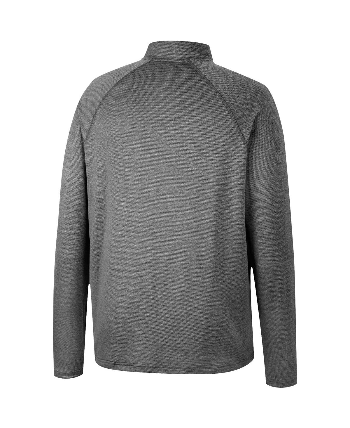 Colosseum Men's  Heathered Gray Oklahoma Sooners Earth First Raglan Quarter-zip Windshirt In Heathered Gray