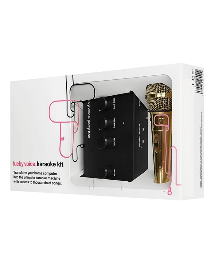 Lucky Voice Karaoke Kit Gold Macy's