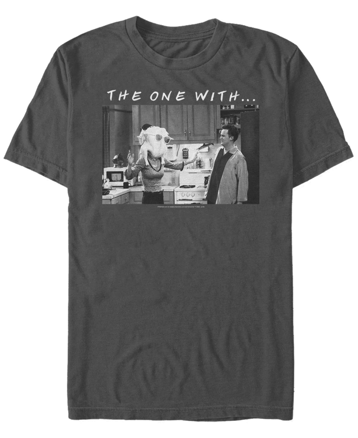 Мужская футболка Fifth Sun Friends All the Thanksgivings Short Sleeves, цвет: Угольный — фото 1