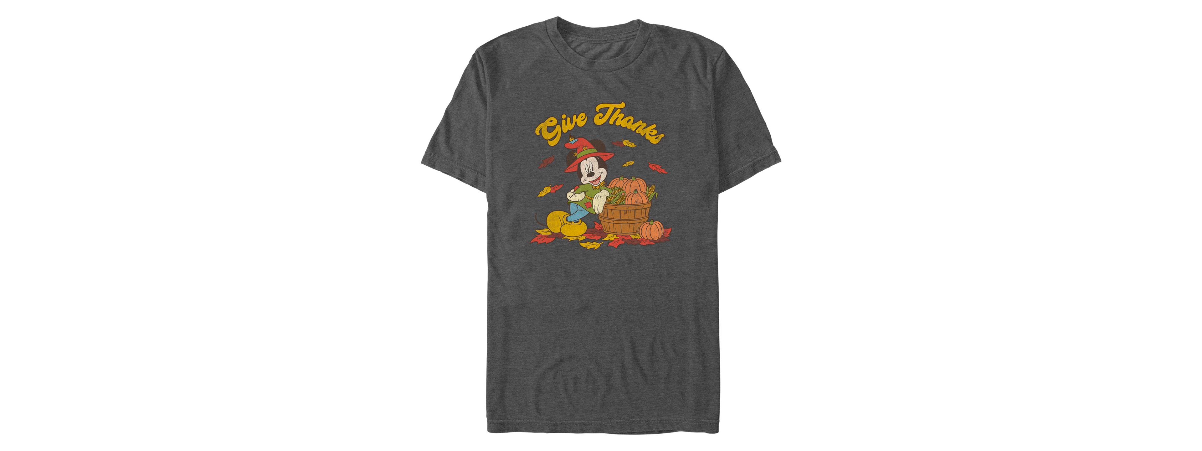 Fifth Sun Men's Mickey Classic Thankful Mouse Short Sleeves T-shirt