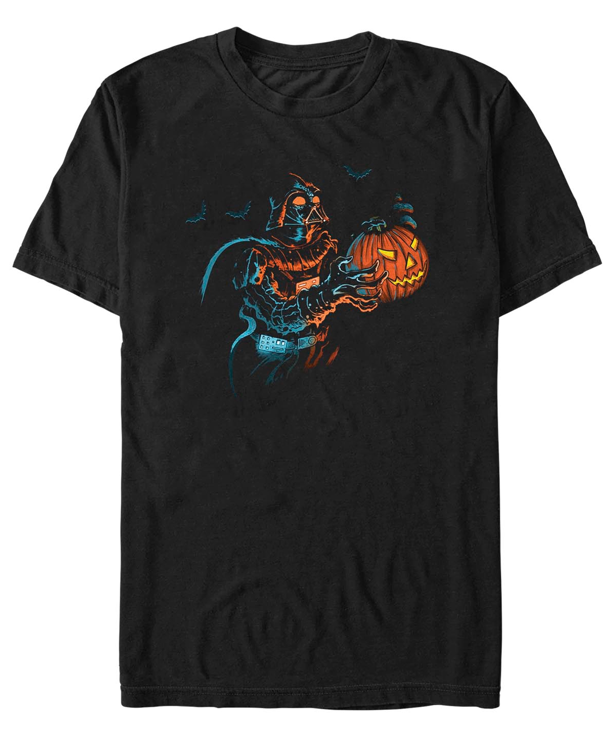 Fifth Sun Men's Star Wars Spooky Vader Short Sleeves T-shirt In Black