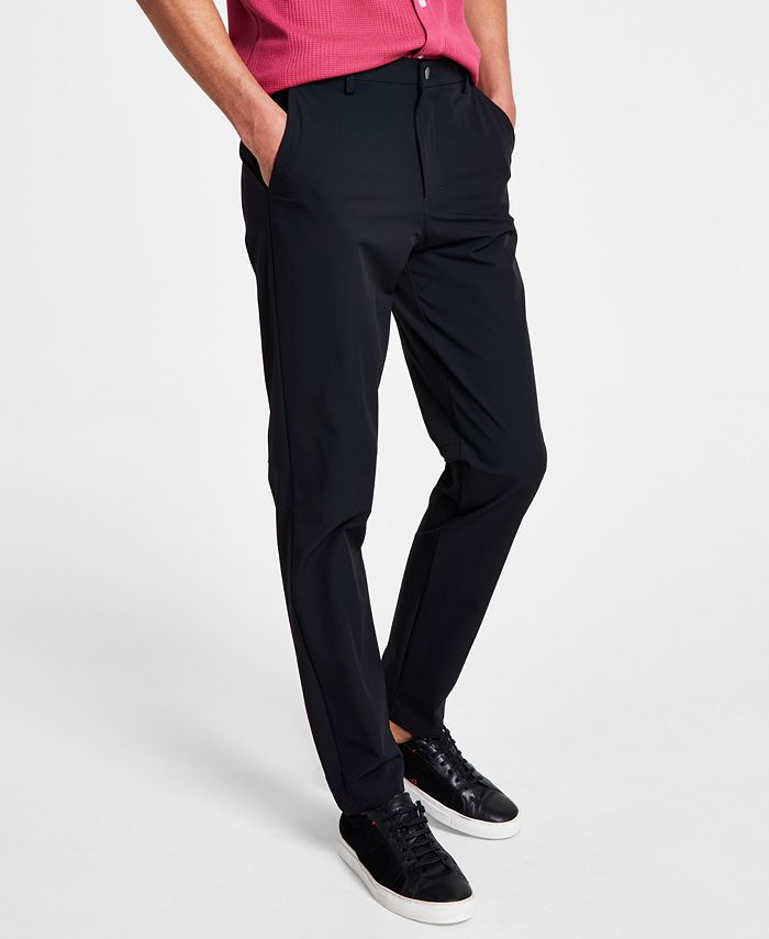 Calvin Klein Men's Slim Fit Tech Solid Performance Dress Pants - Macy's