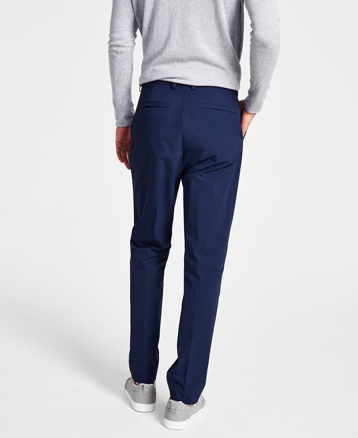 Calvin Klein Men's Slim Fit Tech Solid Performance Dress Pants Macy's