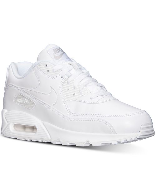 Nike Men&#39;s Air Max 90 Leather Running Sneakers from Finish Line & Reviews - Finish Line Athletic ...