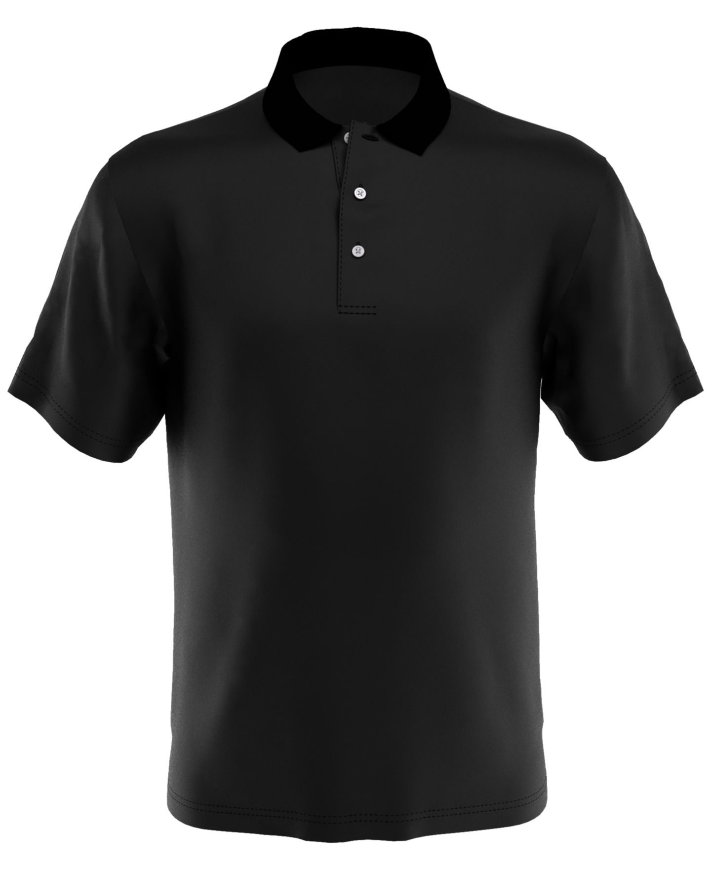 Мужское сетчатое гольф-поло PGA Tour AirFlux Big & Tall однотонное, цвет: Caviar — фото 4