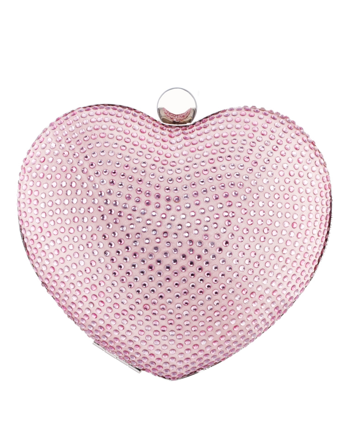 Nina Women's Crystal Heart Minaudiere Bag In Light Pink
