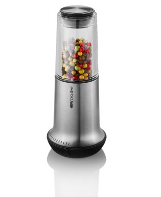 Stainless Steel With Ceramic Grinder Satin Finish Large Salt or Pepper Mill