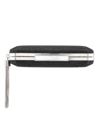 Women's Geometric Minaudiere Bag with Tassle