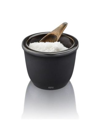 GEFU Stoneware and Stainless Steel Salt and Spice Pot
