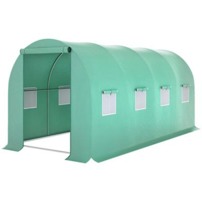 Large 15' x 7' house, Hoop Hot House, Zipper Door,