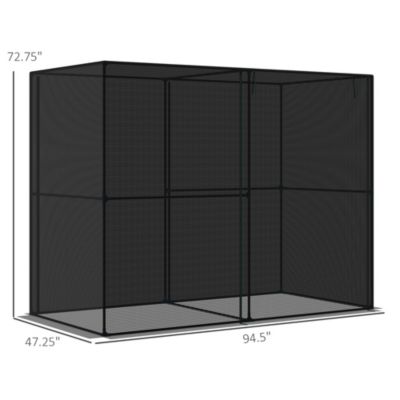 94.5" x 47.25" x 72.75" Walk-in Crop Cage w/ High-Quality HDPE Cover
