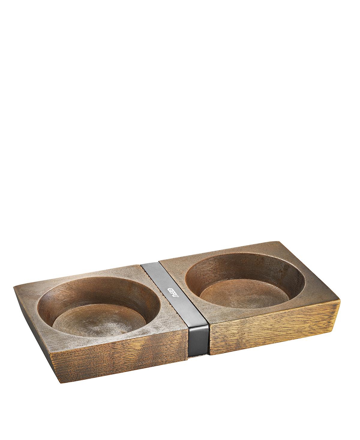Gefu Wood 8 X 4 " Large Base For  Pepper Mills In Brown