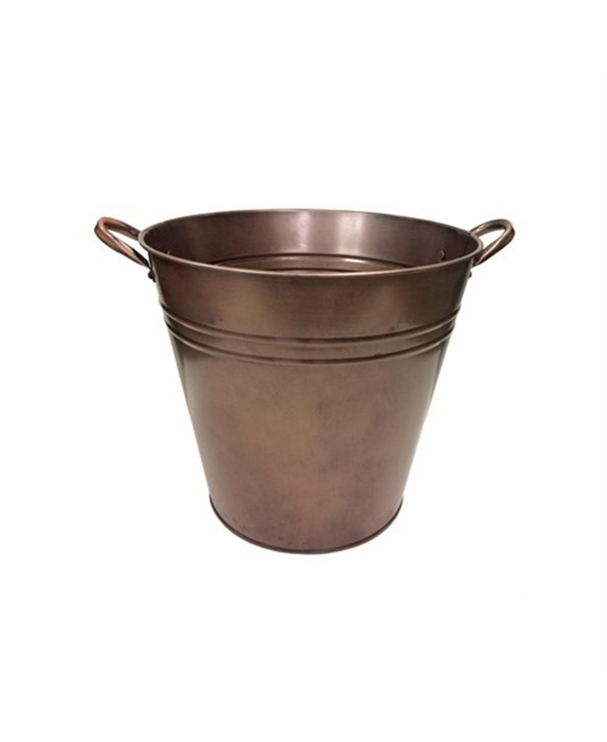 Famrhouse Collection Tin Bucket, Antique Copper - Copper