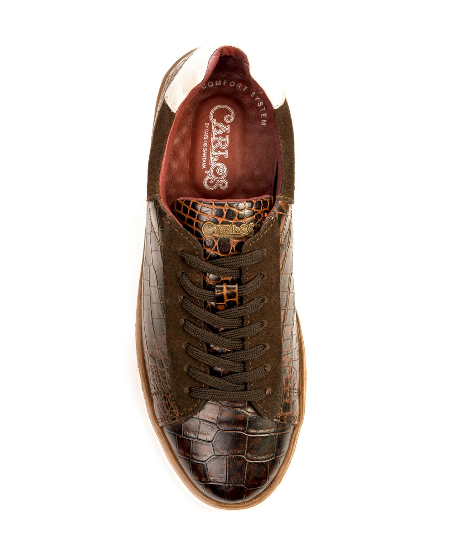Мужские кроссовки Carlos by Carlos Santana Walker Reptile Fashion, цвет: Коричневый — фото 4