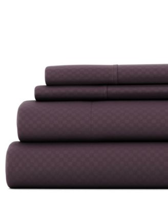 Expressed In Embossed Checkered 4-Pc. Sheet Set, Full