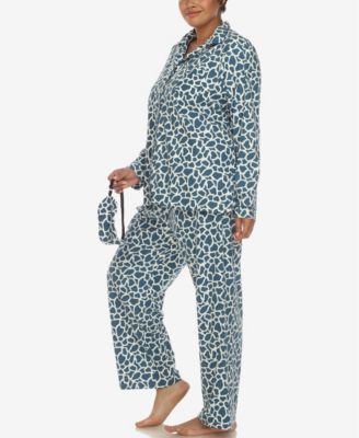 Plus Size Pajama Set, 3-Piece