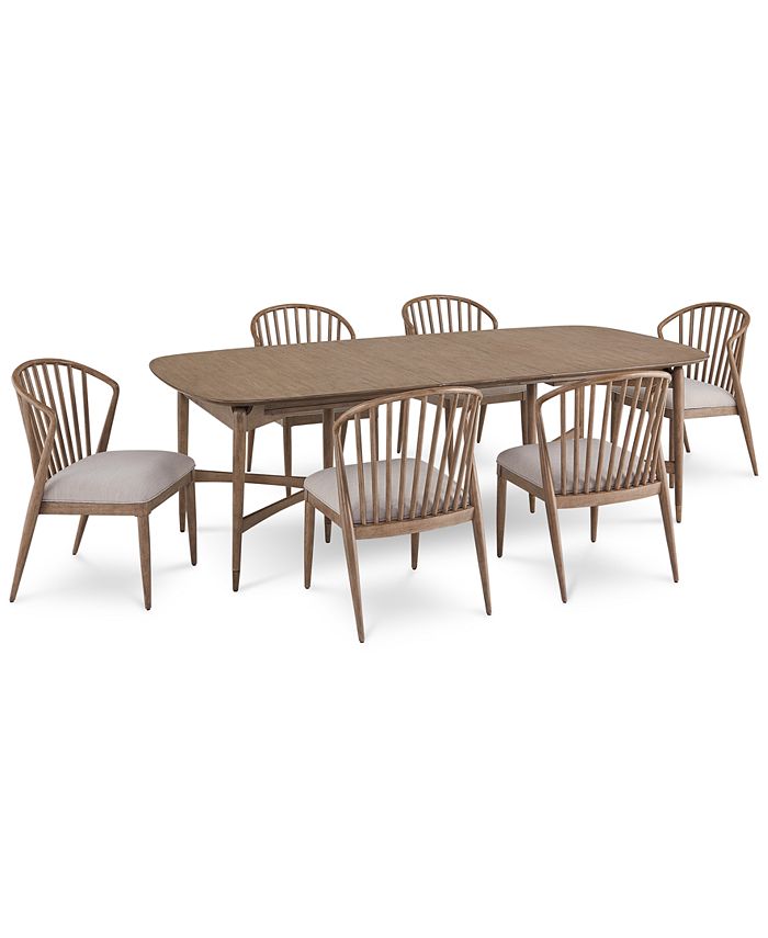 Finn 7pc Dining Set (Rectangular Table & 6 Side Chairs)