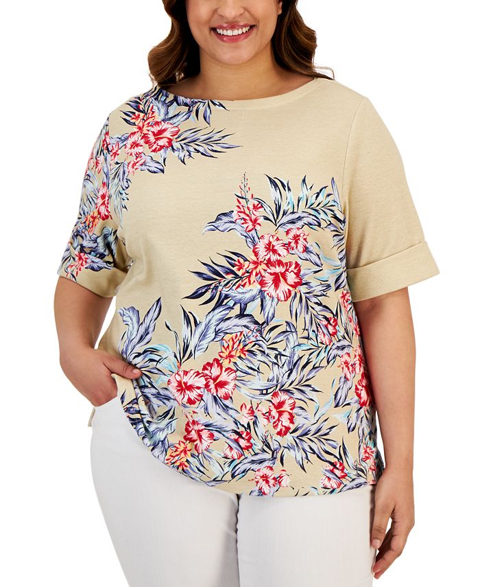 Macys plus size tops karen scott hot sale