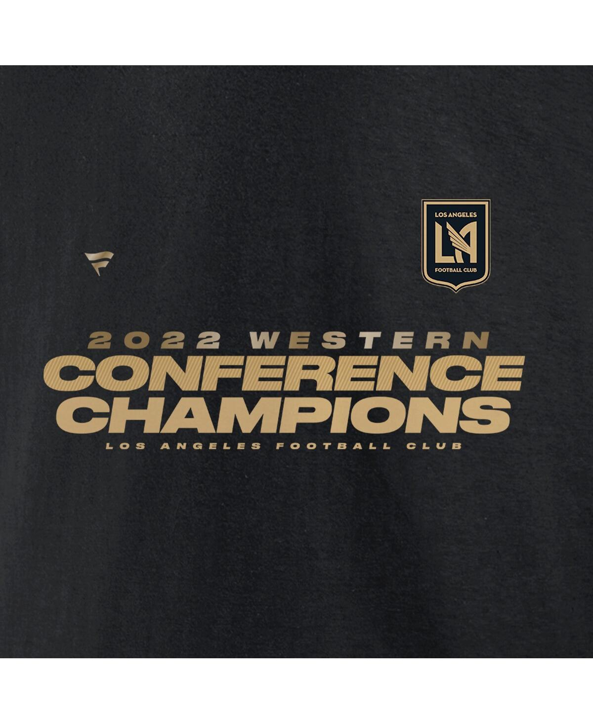 Shop Fanatics Men's  Black Lafc 2022 Mls Western Conference Champions Locker Room T-shirt