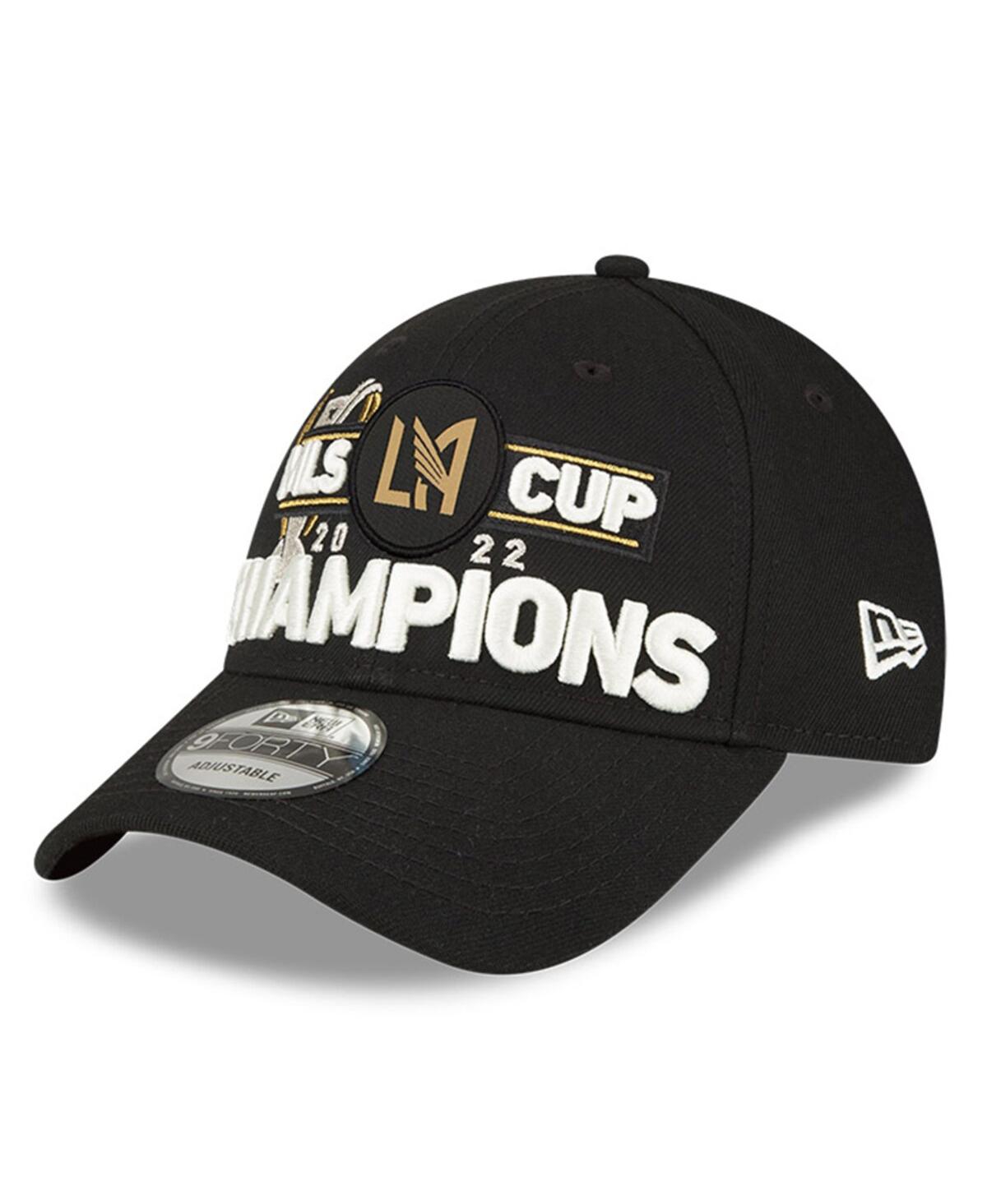 New Era Black Lafc 2022 Mls Cup Champions Locker Room 9forty Adjustable Hat In Black