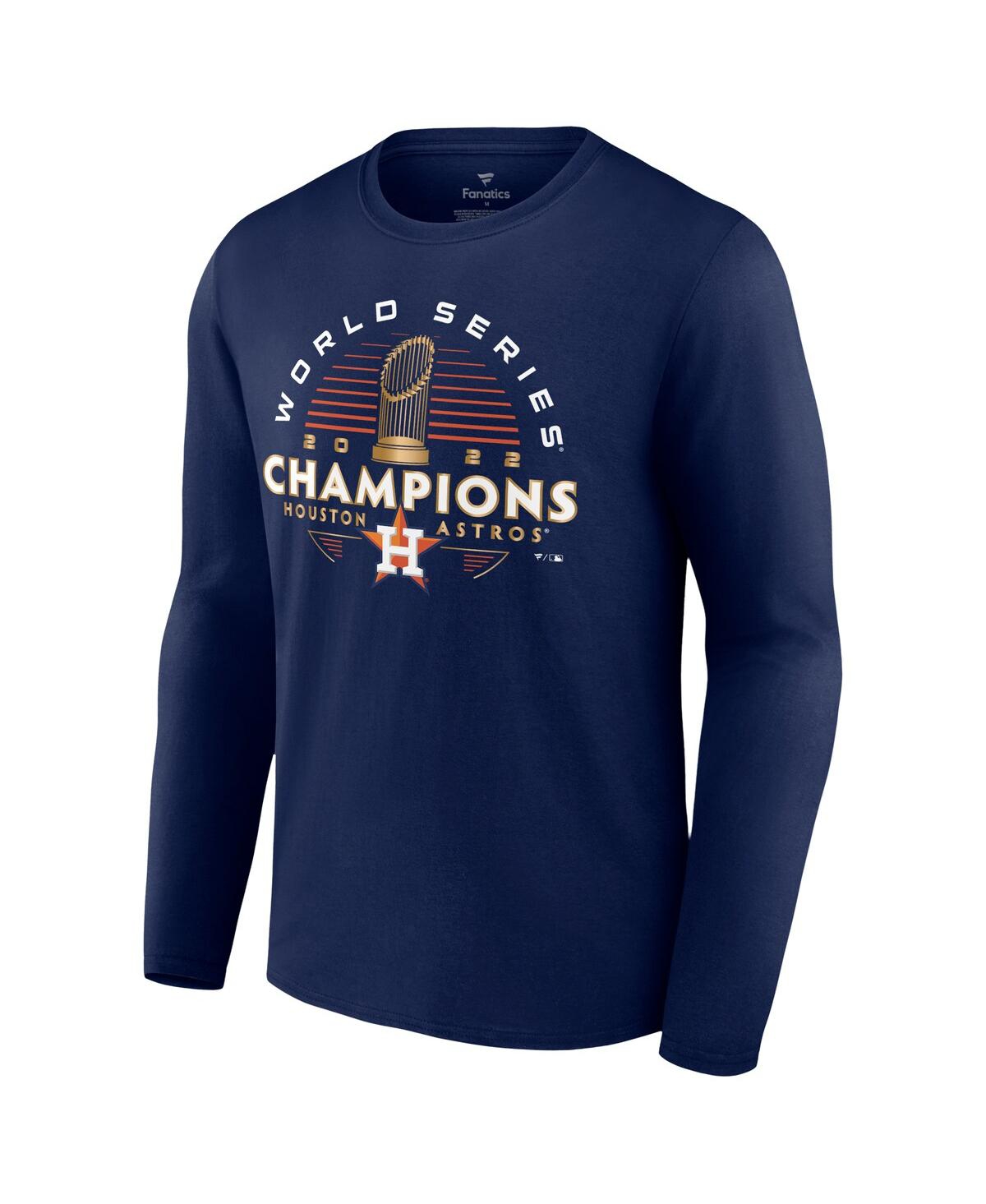 Fanatics Branded Navy Houston Astros 2022 World Series Champions Signature Roster Long Sleeve T-shir In Navy