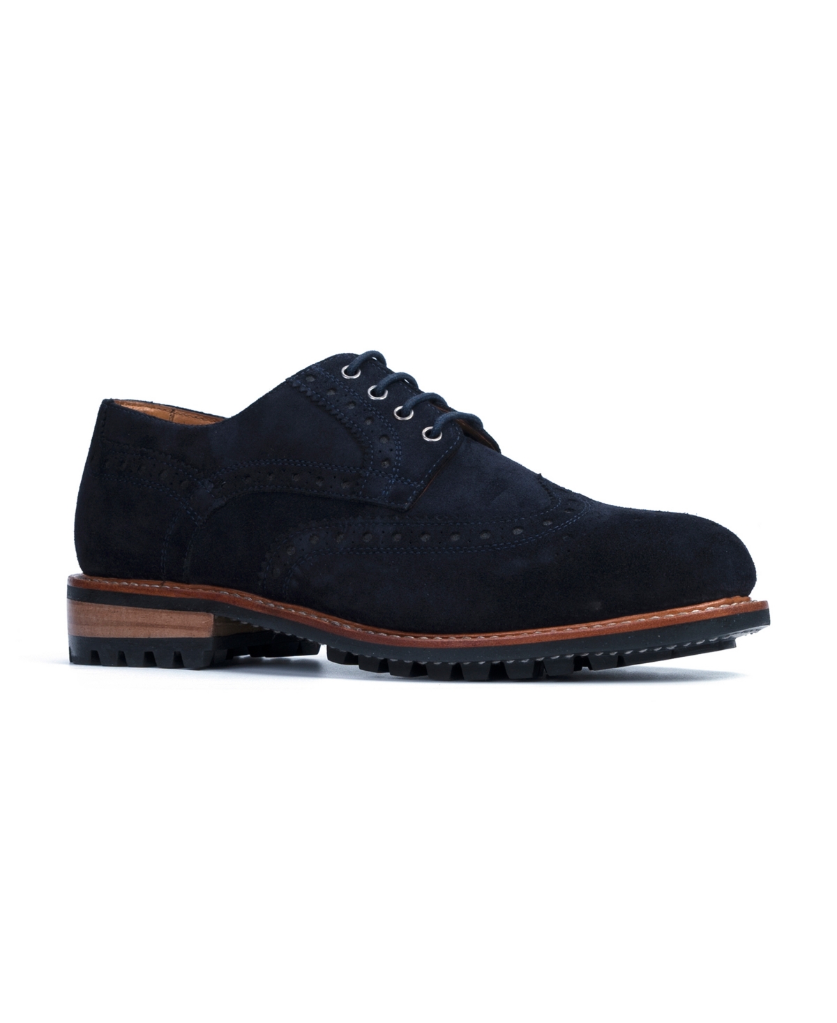Anthony Veer Men's Richard Wingtip Oxford Lace-up Leather Shoes In Aster Navy
