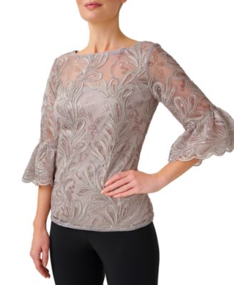 Adrianna Papell - Women's Soutache Embroidered Top