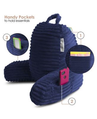 Nestl Cut Plush Striped Reading Pillow with Arms, Small