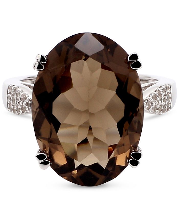 Macy's smoky quartz ring discount