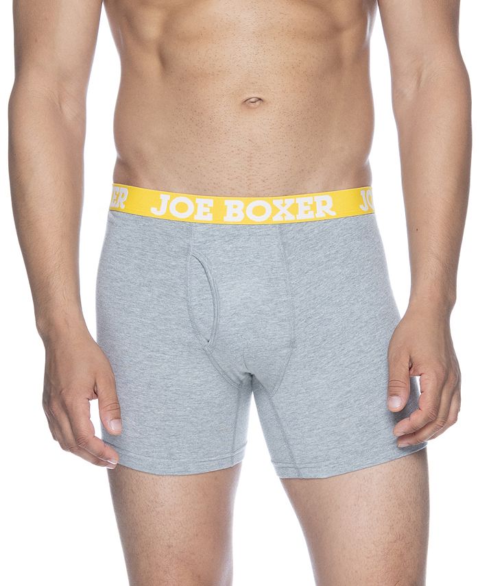 Joe Boxer Men's Stretch Boxer Briefs, Pack of 4 Macy's
