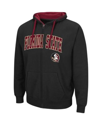 Men's Black Florida State Seminoles Big and Tall Full-Zip Hoodie