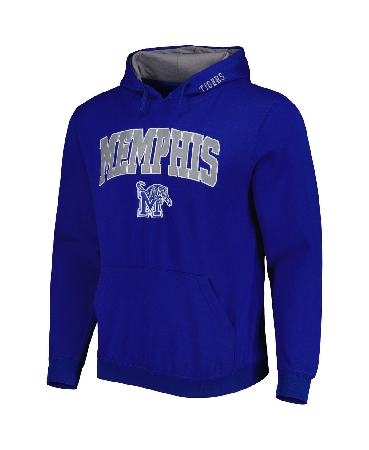 Shop Colosseum Men's  Royal Memphis Tigers Arch And Logo Pullover Hoodie