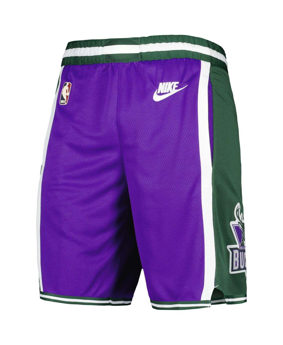 Men's NikeMilwaukee Bucks 2022/23 Classic Edition Swingman Performance Shorts - Purple